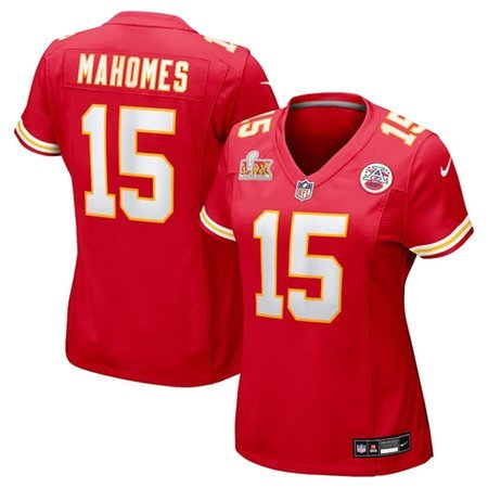 Women's Kansas City Chiefs Patrick Mahomes Nike Red Super Bowl LIX Game Jersey